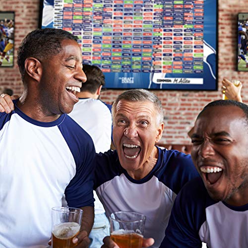 Joyousa Fantasy Football Draft Board 2019 Kit with Player Labels - Full Color Extra Large - 14 Teams and 480 Name Stickers
