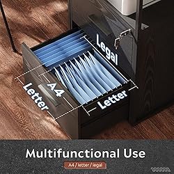 DEVAISE 2 Drawer Lateral File Cabinet with
