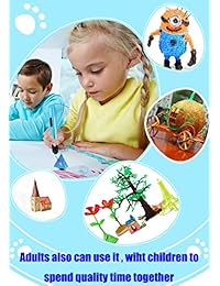 Ezgogo 2019   Bolígrafo de dibujo 3D para niños y adultos (pluma multifilamento de plástico ABS), color azul