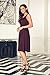 UniSweet Women's Elegant Vintage Ruched Pleated Casual Swing Dress