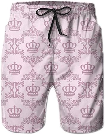Royal Crown Imperial Leisure Sweat Releasing Men Beach Board Shorts Surf Beach Pants M-XXL