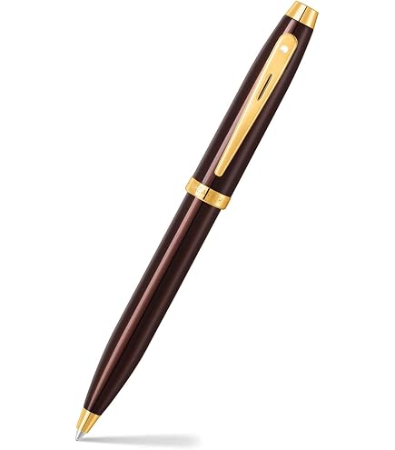 Amazon.com : Sheaffer 100 9372 Glossy PVD Gold Pen with PVD Gold