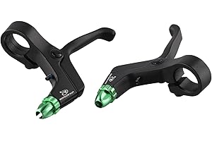 2 Pcs Kids Bike Brake Lever, 2-Finger Lightweight Alloy Brake Levers for Kids or Mountain Bikes, Lightweight Alloy Bike Lever