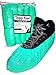 Disposable Shoe Covers By Topp Feet: Extra Thick Waterproof CPE Slip-On To Protect Feet, Shoes And Boots From Rain, Snow And Mud, Non-Slip One Size Fits All With Hand Sewn Elastic Stretch, Pack Of 100