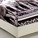 BEDnLINENS HIG 3D Bed Sheet Set -4 Piece 3D White Mountain Wolves Printed Sheet Set Queen Size (Y08)