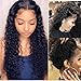 (60cm, Natural Color) - Suerkeep 8A Deep Wave Brazilian Virgin Lace Front Wig 150% Density Unprocessed Remy Glueless Human Hair Lace Front Wigs With Baby Hair (22, Natural Colour)