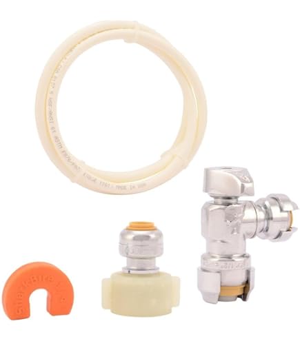 SharkBite 1/2" X 7/8" Crimp Swivel Toilet Adapter - Brass Fitting For PEX Pipe Connection