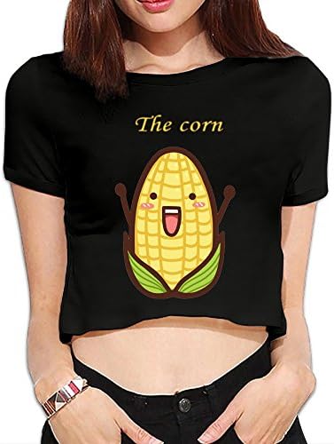 PolkBro Cute Uni-corn Sexy Womens Cropped Tops Tees Short T-shirt Blouse Clubwear