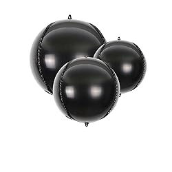 14pcs Black Foil Balloons Mylar Balloons 22in 15in