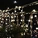 HUOX Globe LED String Lights Battery Powered Indoor Outdoor Decorative Fairy Lights Curtain for Patio, Gardens, Bedroom, Wedding, Party (Warm White, 16feet/5meters)