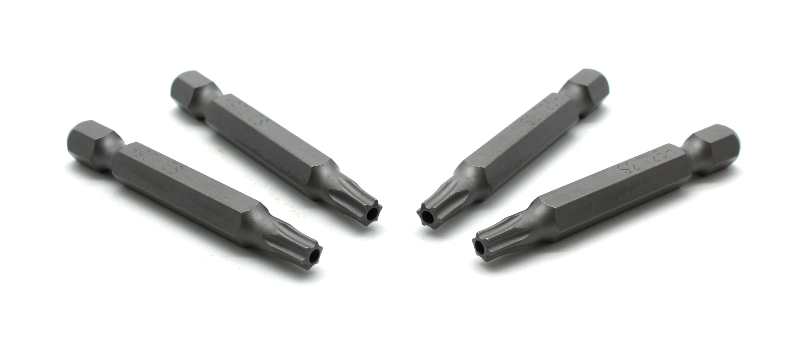 TEMO 25pc T25H Tamper Proof Security Torx 2-Inch (50mm) Screwdriver Insert Bits
