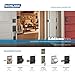 Schlage F10-BWE-ADD Bowery Passage Door Knob Set with Decorative Addison Rose fr, Matte Black