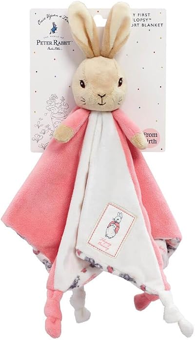 Rainbow Designs Beatrix Potter Flopsy Bunny Comfort Blanket Teddy Top