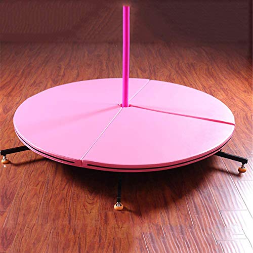 GXLO-Foldable-Stripper-Pole-Dance-Pole-Protect-Mat-Exercise-Sports-Safety-Pads-Round-Yoga-Mats-Indoor-Gym-Fitness-Equimpment-for-Club-Party-Pub-Homeblack-10cm-thick
