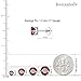JewelrieShop Lady 8 Pairs Round Square Cuts Stud Earrings, Stainless Steel Cubic Zirconia Rings Set