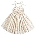 Merry Day Vintage Toddler Dresses Halter Girls Dress with Tulle Lace for Party Casual Sundress, 6M-8T