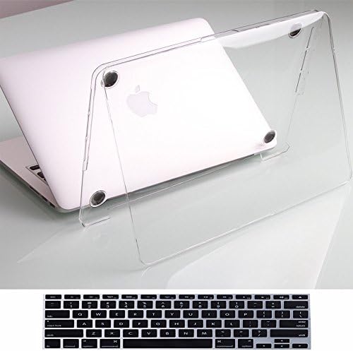 Clear New MacBook Pro 15 Inch case With Touch Bar A1707+Black Keyboard Cover,See Thru Cover Ultra Thin Ultra Slim Hard Protective Shell for Macbook Pro 15 with Retina Display(Newest 2017&amp;2016 Release)