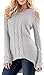 Merryfun Women's Cold Shoulder Sweater Fall Long Sleeve Knit Pullover Tops