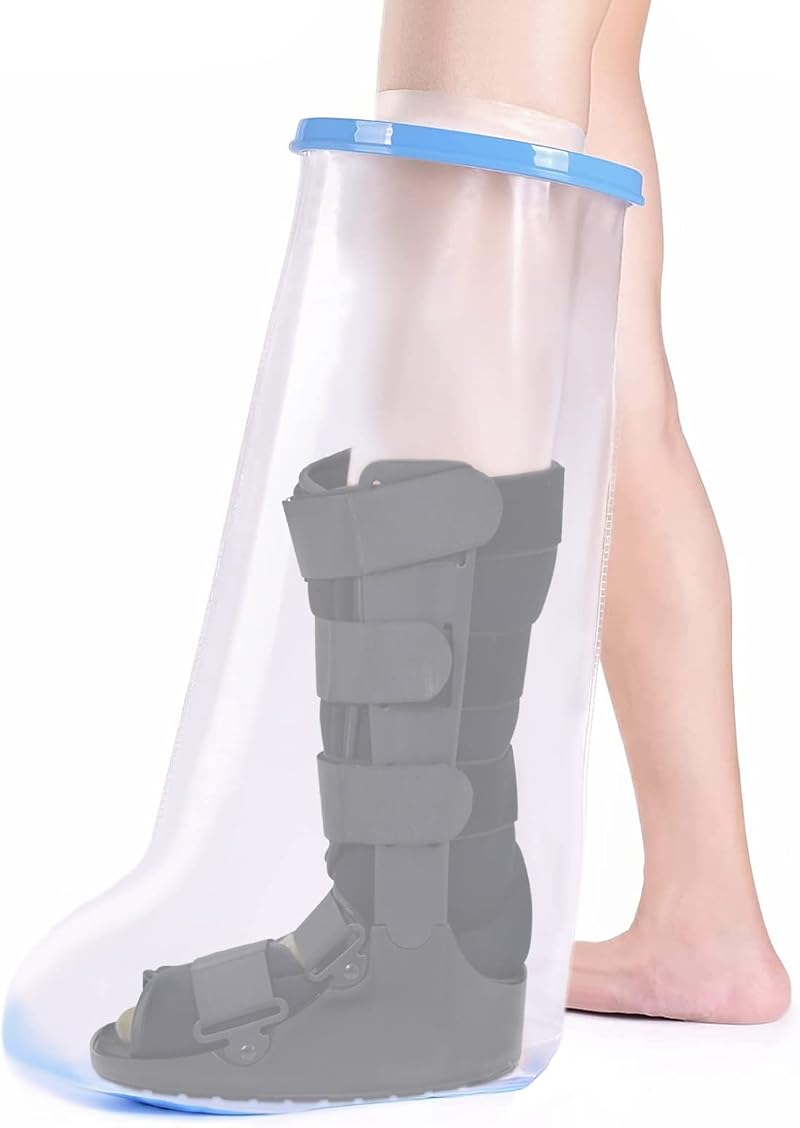 Fasola XL Leg Cast Cover Shower Protector - Non-Slip Waterproof Bag