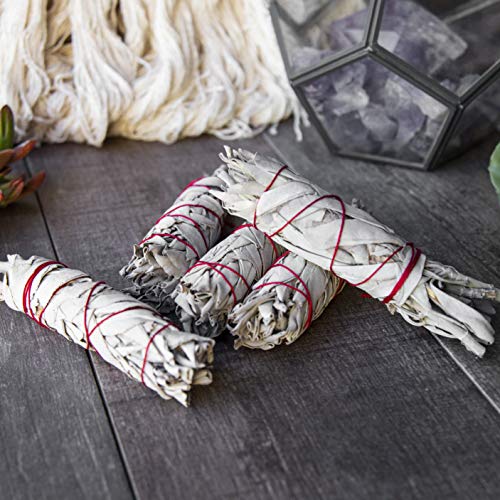 Beverly Oaks California White Sage 4" Smudge Stick, Perfect for Smudging, Meditation, Protection and Incense, 20 Pack