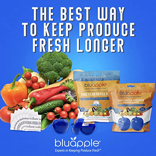 Bluapple Blue Produce Freshness Balls Fresh Extender + OneYear Refill