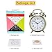 PEAKEEP 4 inches Twin Bell Alarm Clock with Backlight, Battery Operated Loud Alarm Clock (Bronze)