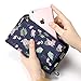 Passport Wallet Holder for Men&Women,RFID Blocking Travel Waterproof Credit Card&Money Bag Multifunctional Family Zipper Cellphone Accessories Storage Boarding Passes Organizer (Flamingo)