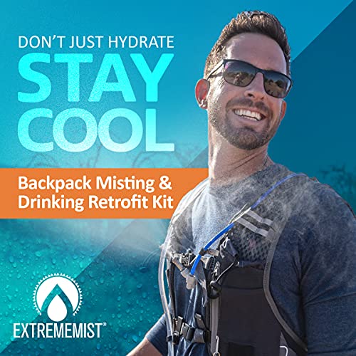 EXTREMEMIST Backpack Misting System Retrofit Kit Convert Your Hydration Backpack to Spray a