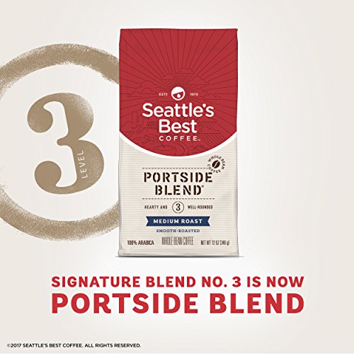 Seattle’s Best Coffee Portside Blend Medium Roast Whole Bean Coffee, 12