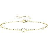 Turandoss Gold Initial Bracelets for Women Girls - 18k Gold Plated Letter Initial Bracelet Dainty Letter Bracelets Jewelry Gifts for Women Girls Jewelry Gifts for Her