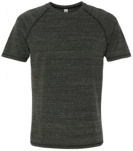 Yoga Clothing For You Men's Charcoal Heather Tri-blend Tee Shirt