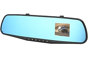 Mirror Dash Cam for Cars,2.4 Rear View Mirror 1080P Front and Rear View Dual Cameras,Super Night Vision,Parking Assistance,G 