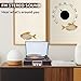 Record Player with Speakers Vintage Turntable 3-Speed Bluetooth Vinyl Record Player Support FM Stereo Radio with Clear Channel Screen Audio Output Retro Brown Wood 2020 Upgraded