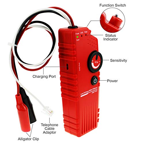 image for DANOPLUS Anti-jamming Low Voltage Underground Cable Tracker Detector T