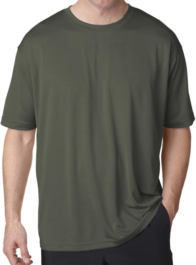 UltraClub Big Men's Cool-n-Dry Performance T-Shirt at  Men’s Clothing store