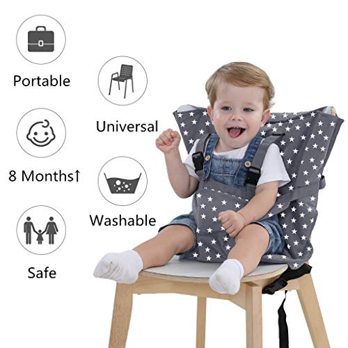 Baby Portable High Chair Travel Harness Seat for Toddler Feeding