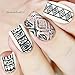 Ejiubas Nail Stamping Plates Nail Art Stamping Kit Mysterious Mandala Nail Stamp Image Template Double-Sided 1 Count 2 Sides EJB-06