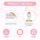 OSDUE Happy Birthday Cake Toppers Rainbow Balloon Cloud Theme Set view 5