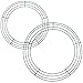 URATOT 2 Pack Wire Wreath Frame Round Green Metal DIY Floral Crafts Wire Wreath Form for New Year Thanksgiving Day Valentines Decorations