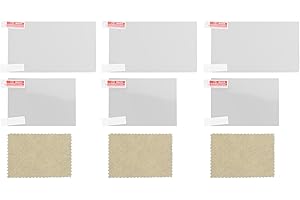 3 Sets Screen Protector for New 3DS XL LL Console, Ultra Clear Anti Blue Light, Scratch Proof 9H Hardness Pet Film Protector