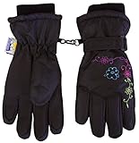 N'Ice Caps Girls Ombre Shaded Waterproof Thinsulate Winter Snow Ski Gloves