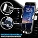 Cell Phone Holder for Car, BlueFit Car Phone Mount Air Vent, One Touch and Auto-Clamping for iPhone X 8/8s 7 Plus 6s Plus 6 SE Samsung Galaxy S8 Edge S7 S6 Note 8 5 and More Smartphone- Silver