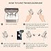 True Wireless Earbuds, AMORNO Truly Bluetooth Headphones in-Ear Noise Cancelling Mini Twins Earphones Sport Sweatproof Dual Stereo Earpieces with Charging Case for Running Gym