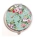 Vintage Floral Pill Box Purse Pocket Small Round Silver Pill Case Decorative Box Metal Medicine Vitamin Pill Organizer Portable Unique Gift