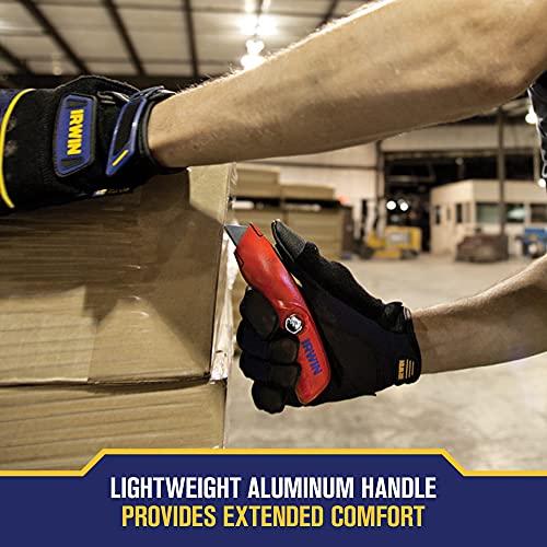 IRWIN Utility Knife, SelfRetracting for Safety (2088600) , Red