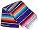 Del Mex (TM X-Large Mexican Serape Blanket Tablecloth Sarape (Purple)