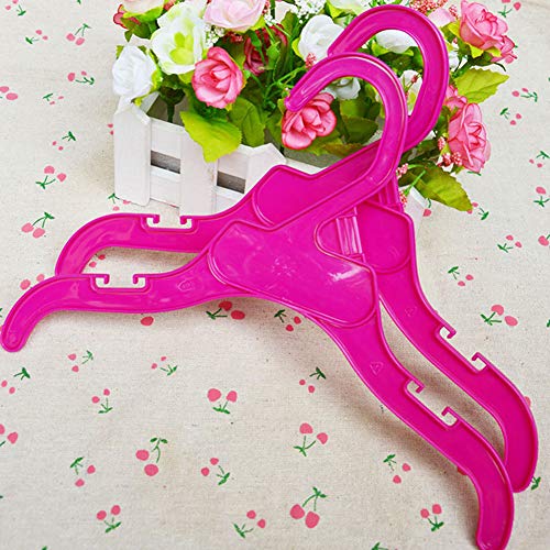 shlutesoy 5Pcs Puppy Pet Clothing Clothes Rack Hanger for Small and Large Dog Apparel - Rose Red L - Thumbnail 6