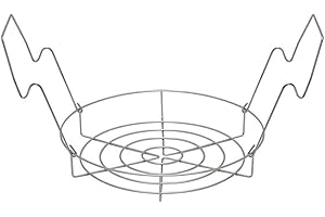 Stainless Steel Flat Canning Rack 12" Diameter，Premium Stainless Steel Durable，Rust-Proof Round Can Storage Organizer Drainin