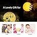 Moon Lamp for Gift, Abida Moon Light: Rechargeable 3D LED Glowing Baby Night Light, Shockproof and Durable, Adjustable Brightness and Colors, USB Charging Dimming Bedroom Lamps