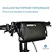 OUTON 2 in 1 Waterproof Bicycle Handlebar Bag & Shoulder Bag, Adjustable 2.5L-3L, Cycling Bike MTB Quick-Release Front Basket Frame Pouch PVC Tube Bag Roll Top Front Pannier Bag